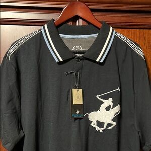 Beverly Hills Polo Club Black and White Polo